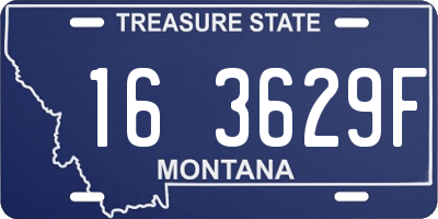 MT license plate 163629F