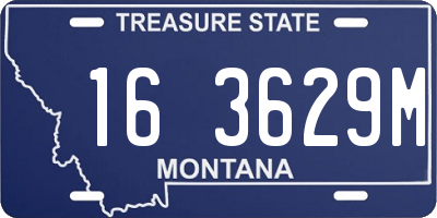 MT license plate 163629M