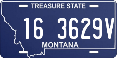 MT license plate 163629V