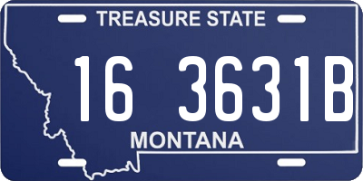 MT license plate 163631B
