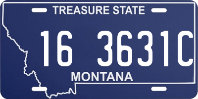 MT license plate 163631C