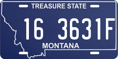 MT license plate 163631F