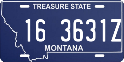 MT license plate 163631Z