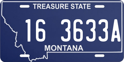 MT license plate 163633A