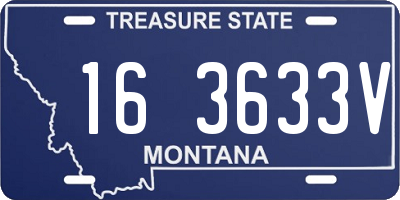 MT license plate 163633V