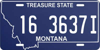 MT license plate 163637I