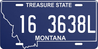 MT license plate 163638L
