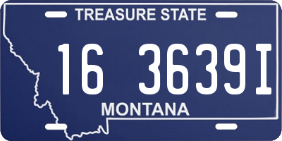 MT license plate 163639I