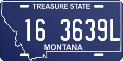 MT license plate 163639L