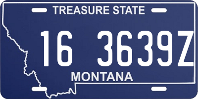MT license plate 163639Z
