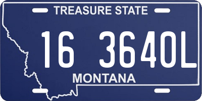 MT license plate 163640L