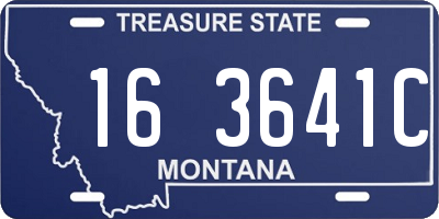MT license plate 163641C