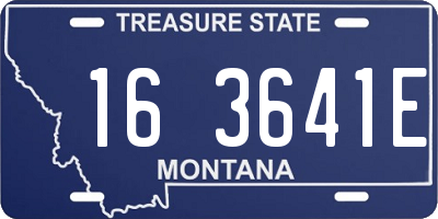 MT license plate 163641E
