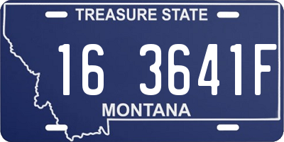 MT license plate 163641F