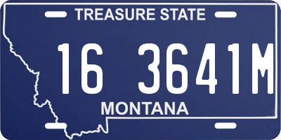 MT license plate 163641M