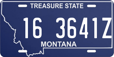 MT license plate 163641Z