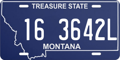MT license plate 163642L