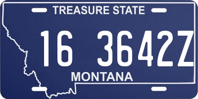 MT license plate 163642Z