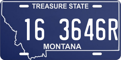 MT license plate 163646R