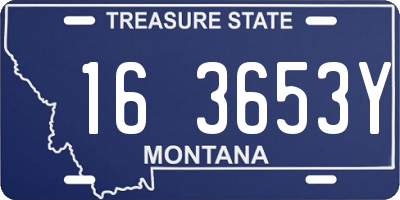 MT license plate 163653Y