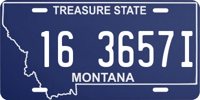 MT license plate 163657I