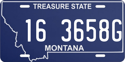 MT license plate 163658G