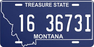 MT license plate 163673I