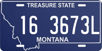 MT license plate 163673L