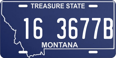 MT license plate 163677B