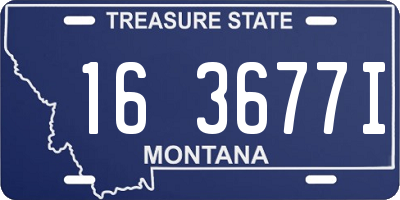 MT license plate 163677I