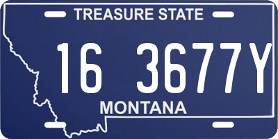 MT license plate 163677Y
