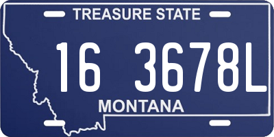 MT license plate 163678L