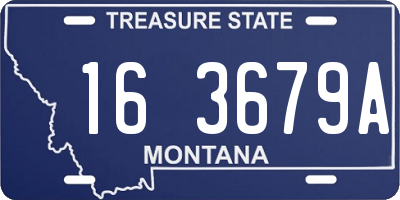 MT license plate 163679A