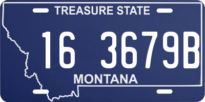 MT license plate 163679B