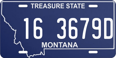 MT license plate 163679D