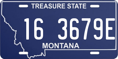 MT license plate 163679E