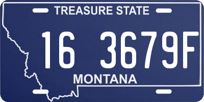 MT license plate 163679F
