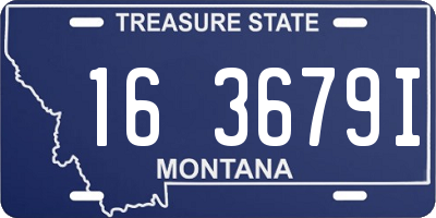 MT license plate 163679I