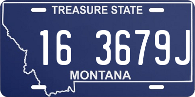 MT license plate 163679J