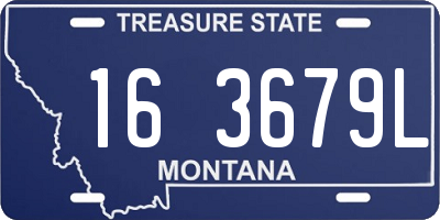 MT license plate 163679L