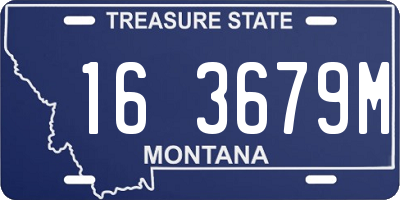 MT license plate 163679M
