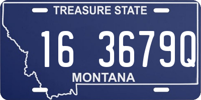 MT license plate 163679Q