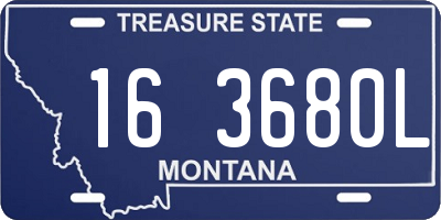 MT license plate 163680L