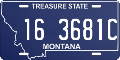 MT license plate 163681C