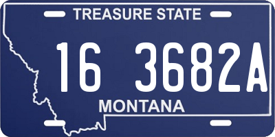 MT license plate 163682A