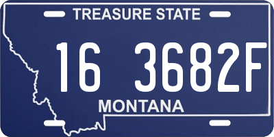 MT license plate 163682F