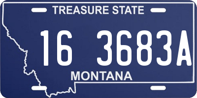 MT license plate 163683A