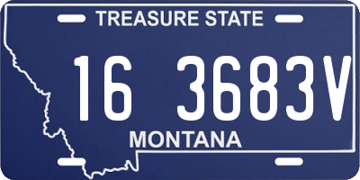 MT license plate 163683V