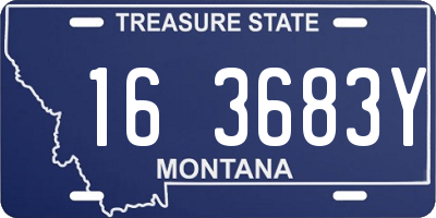 MT license plate 163683Y
