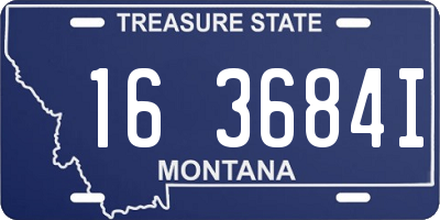 MT license plate 163684I